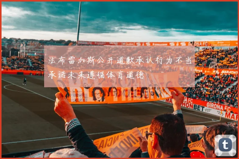 法布雷加斯公开道歉承认行为不当承诺未来遵循体育道德
